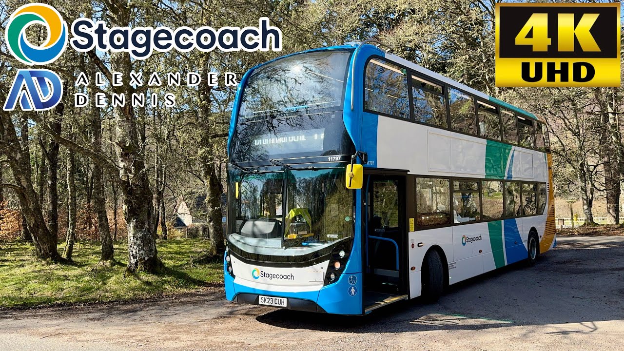 [Stagecoach Highlands Bluebird: 17 Tomich to Inverness via Milton, Lewiston, Loch Ness] Enviro400MMC