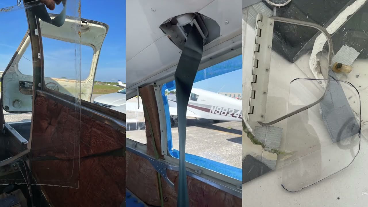 1973 Piper Warrior PA-28 Side window replacement