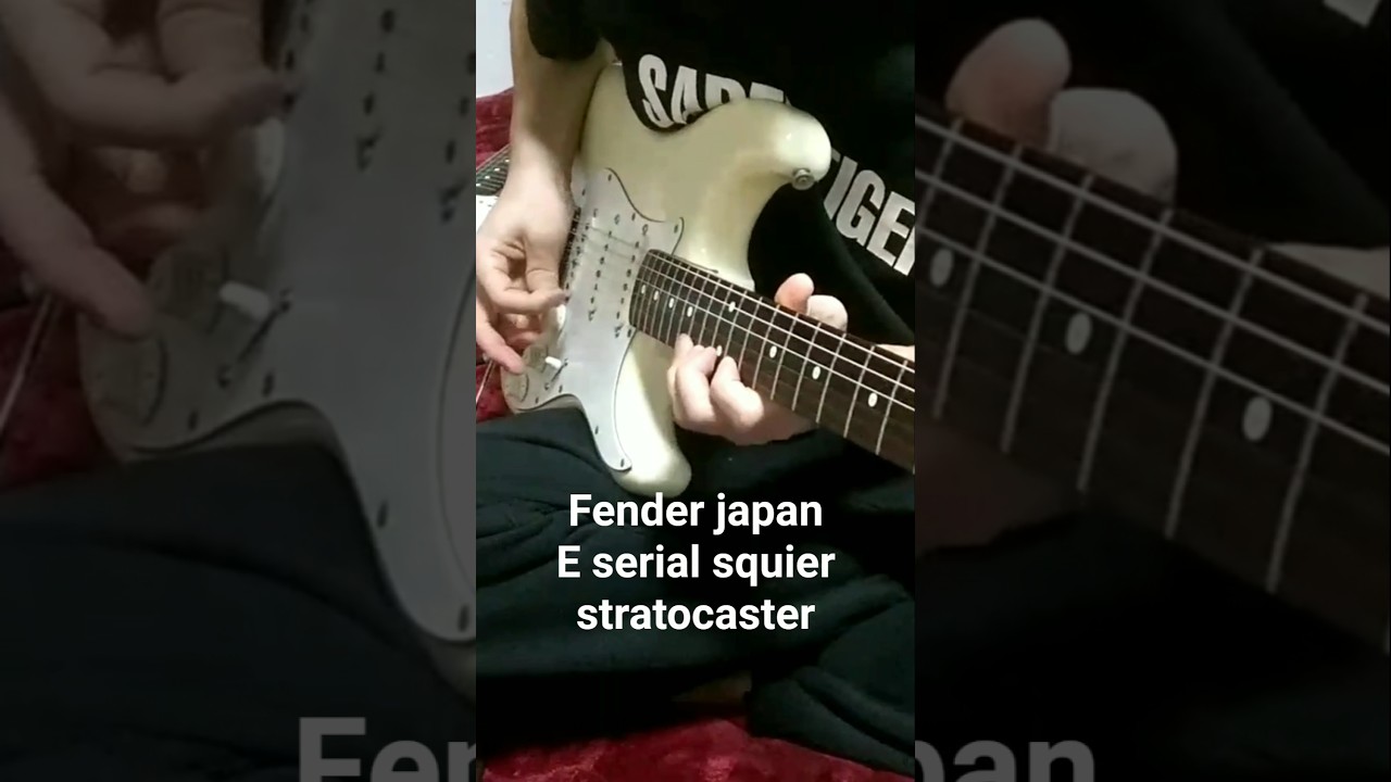Fender japan E serial stratocaster 速弾きとスウィープコンビネーション 