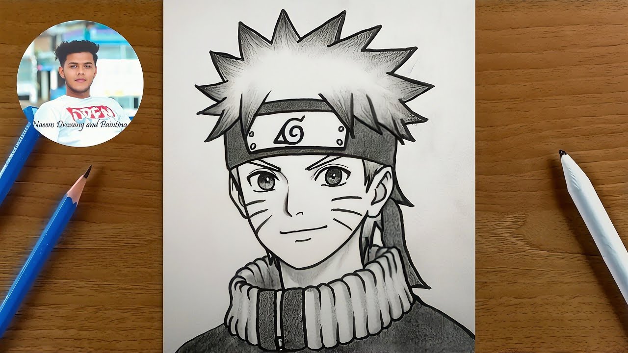 How to Draw Naruto Uzumaki Step by Step | Easy Pencil Sketch Tutorial | Anime Drawing 