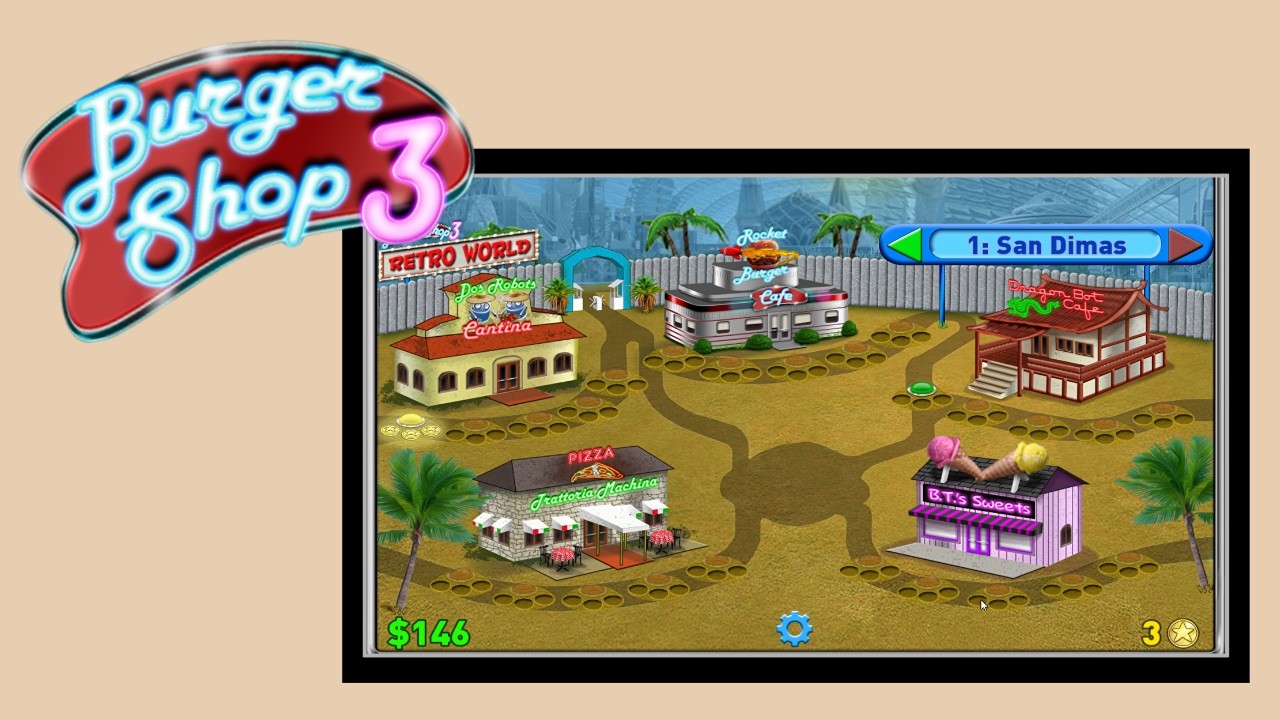 Starting to play Burger Shop 3!!