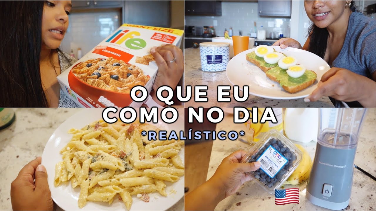 O QUE EU COMO NO MEU DIA NOS ESTADOS UNIDOS
