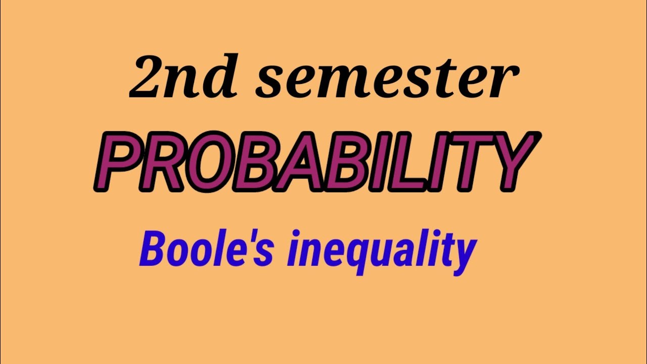 Boole's inequality
