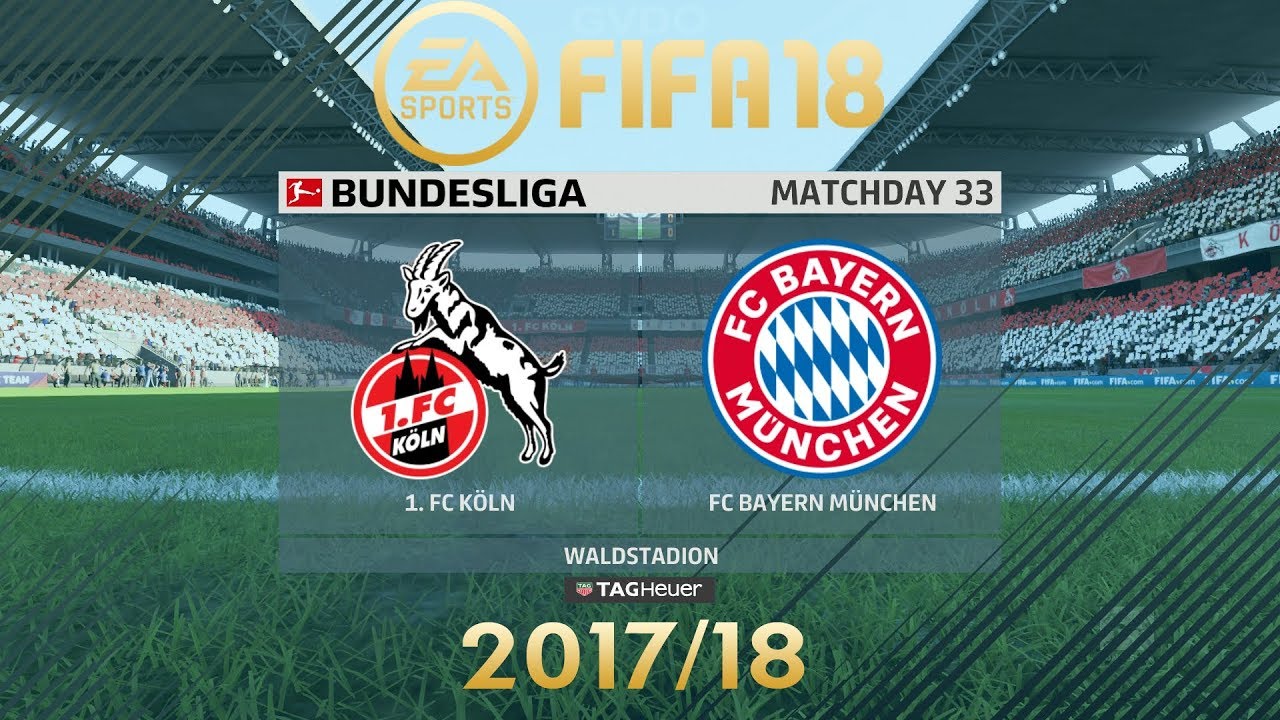 FIFA 18 FC Köln vs Bayern Munich | Bundesliga 2017/18 | PS4 Full Match