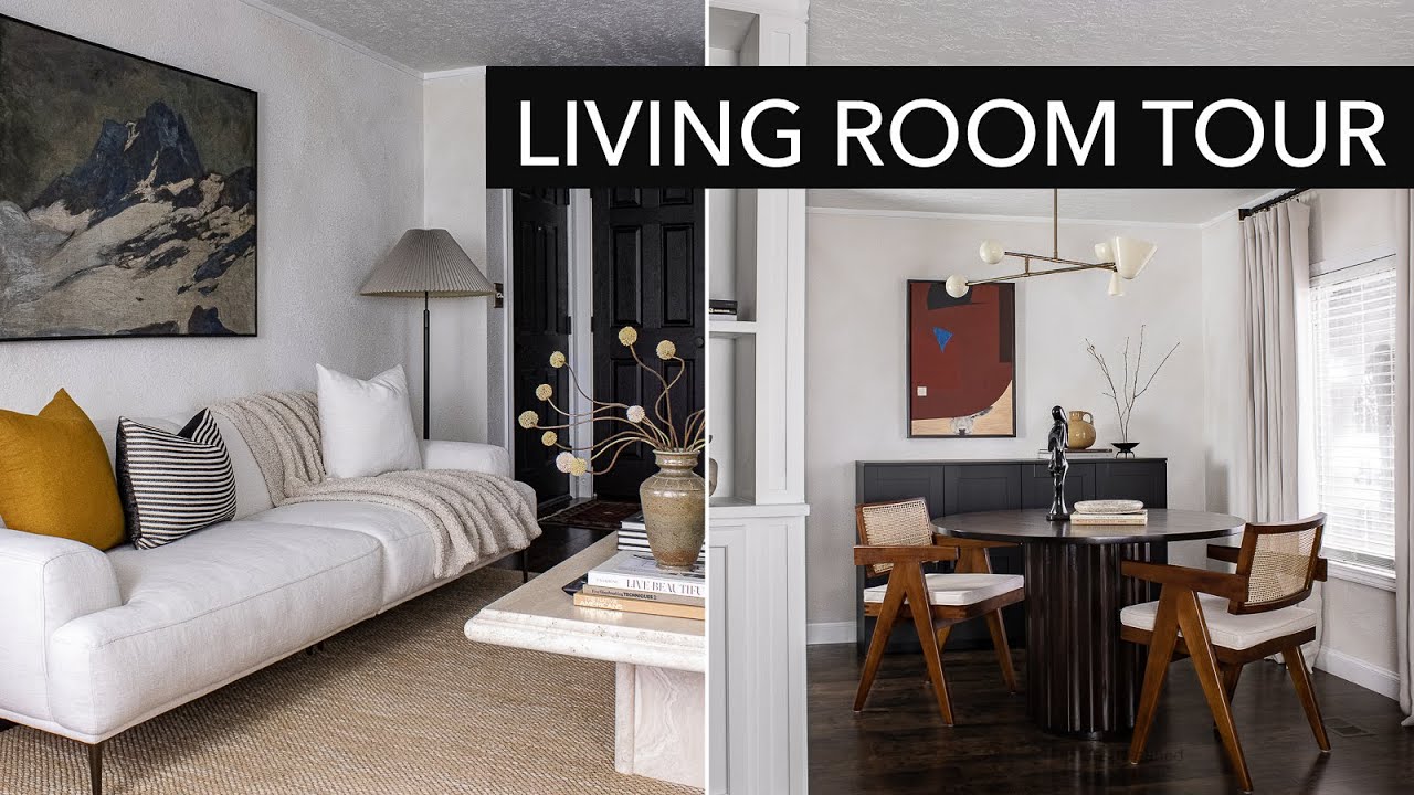 THE AFTER - Walk Through  DIY Living Room Tour (modern + minimalist) | Casa Refined
