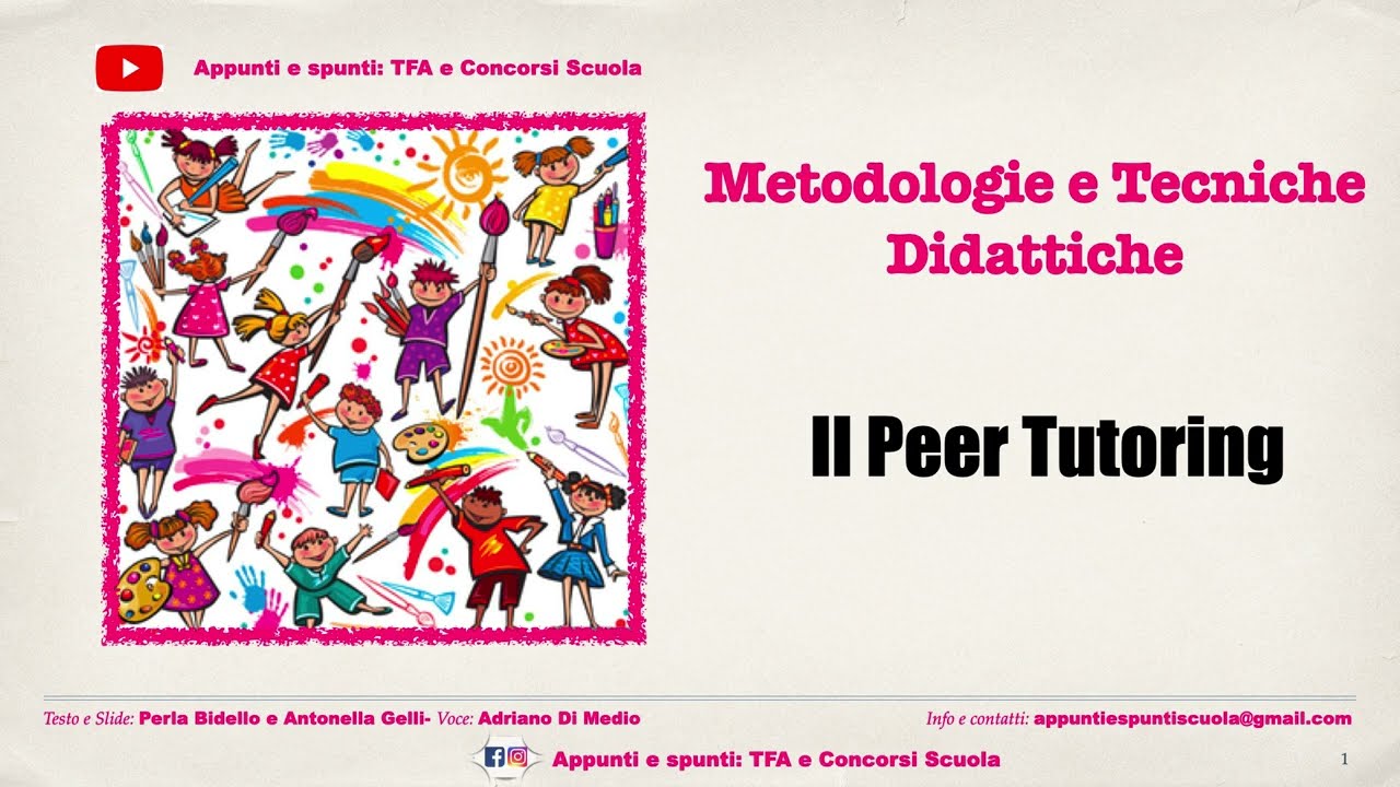 La Peer Education e il Peer Tutoring