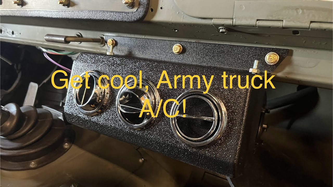 Get the retro-fit A/C going on the M715.