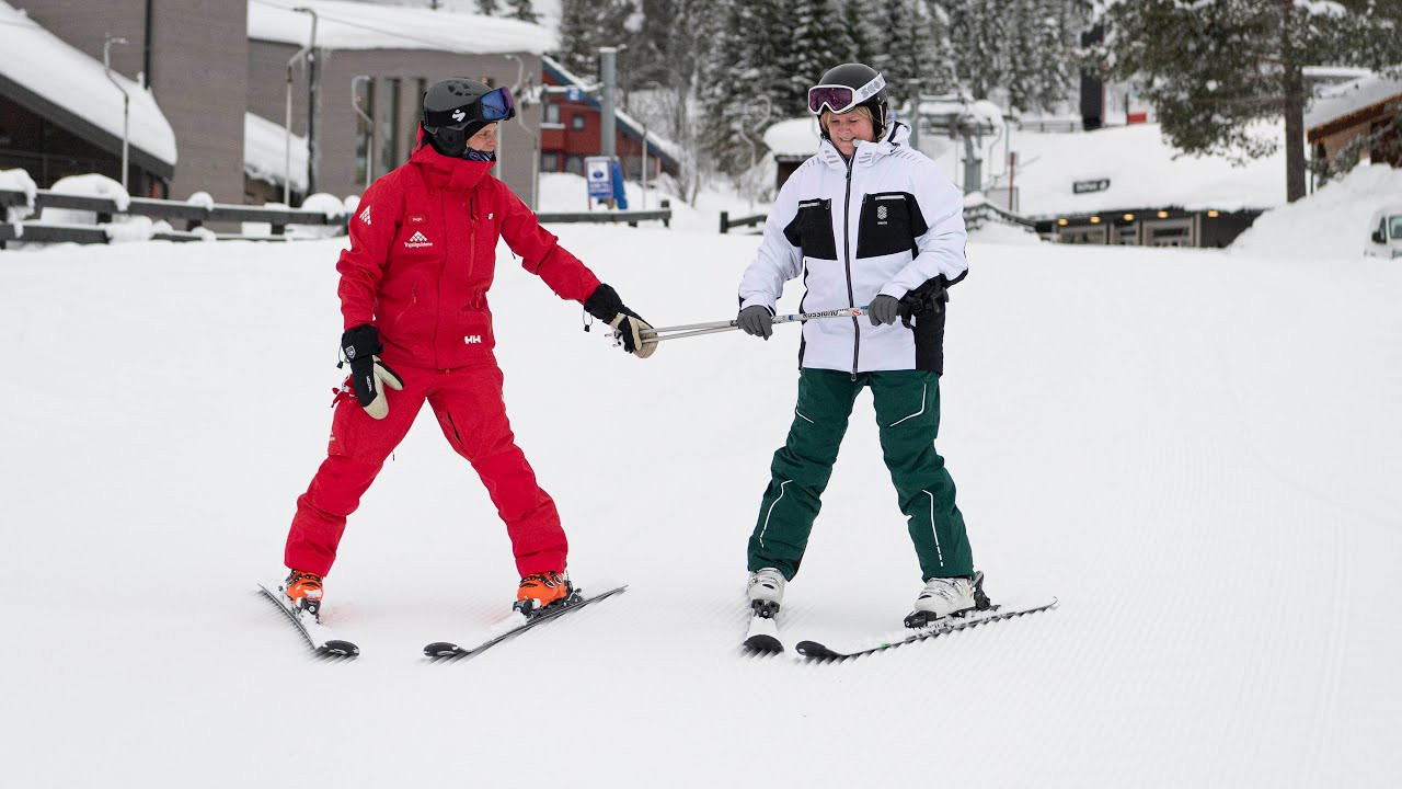Første gang på ski