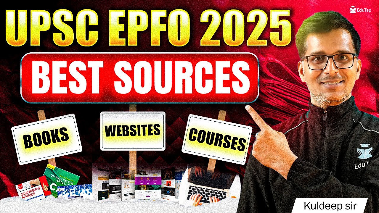 Best Books For UPSC EPFO Preparation 2025 | UPSC EPFO Booklist Self Study Material & Sources APFC EO
