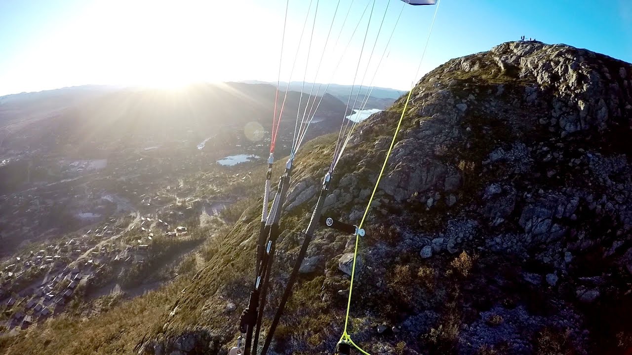 Early Morning Flight 1 - Paragliding from Hovdenut - Ozone Rush4