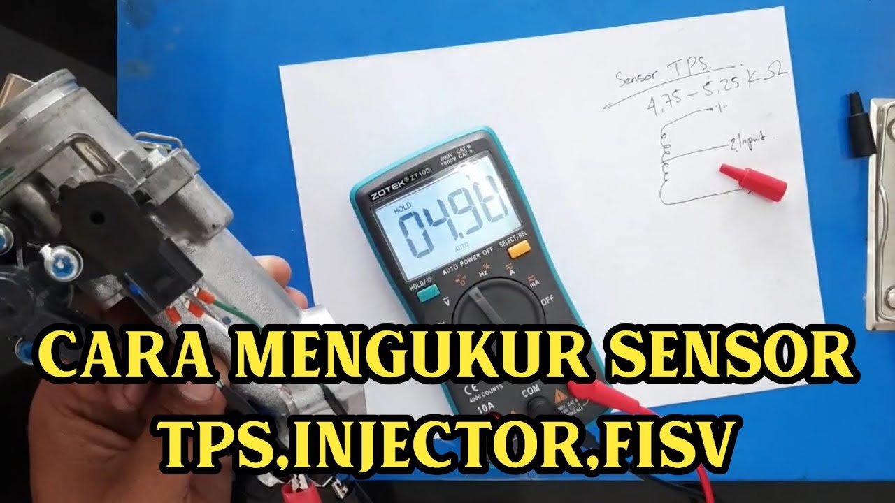 cara mengukur/mengecek sensor tps,fisv,injektor