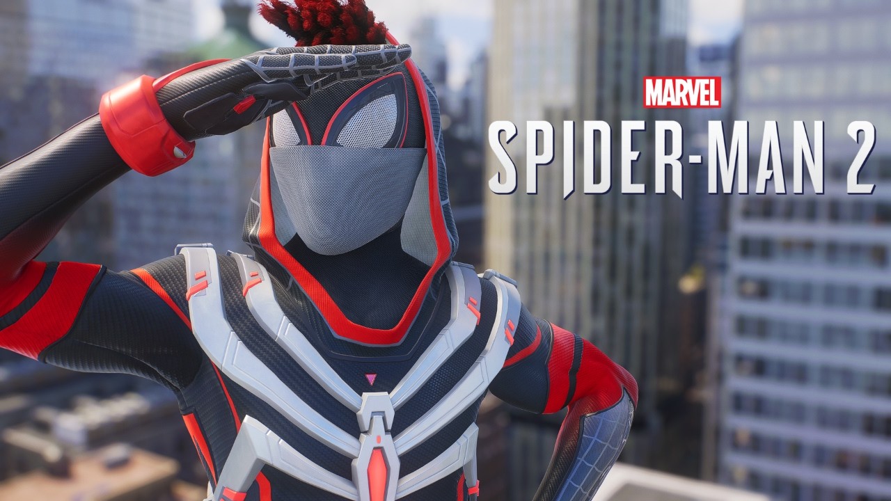Red Spectre Suit Free Roam Gameplay In Marvel's Spider-Man 2 (4K)