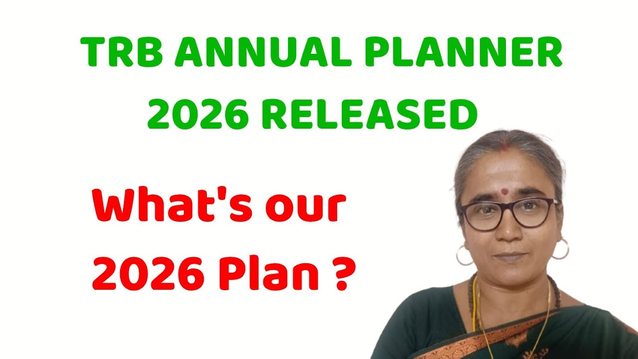 TRB ANNUAL PLANNER 2026 RELEASED - WHAT IS OUR 2026 PLAN ? #ugtrbmaths #tnset #csirnetmaths