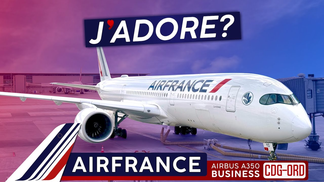 Мой НОВЫЙ фаворит?! · Бизнес-класс AIR FRANCE A350 🇫🇷 Париж — Чикаго 🇺🇸 Франция в воздухе