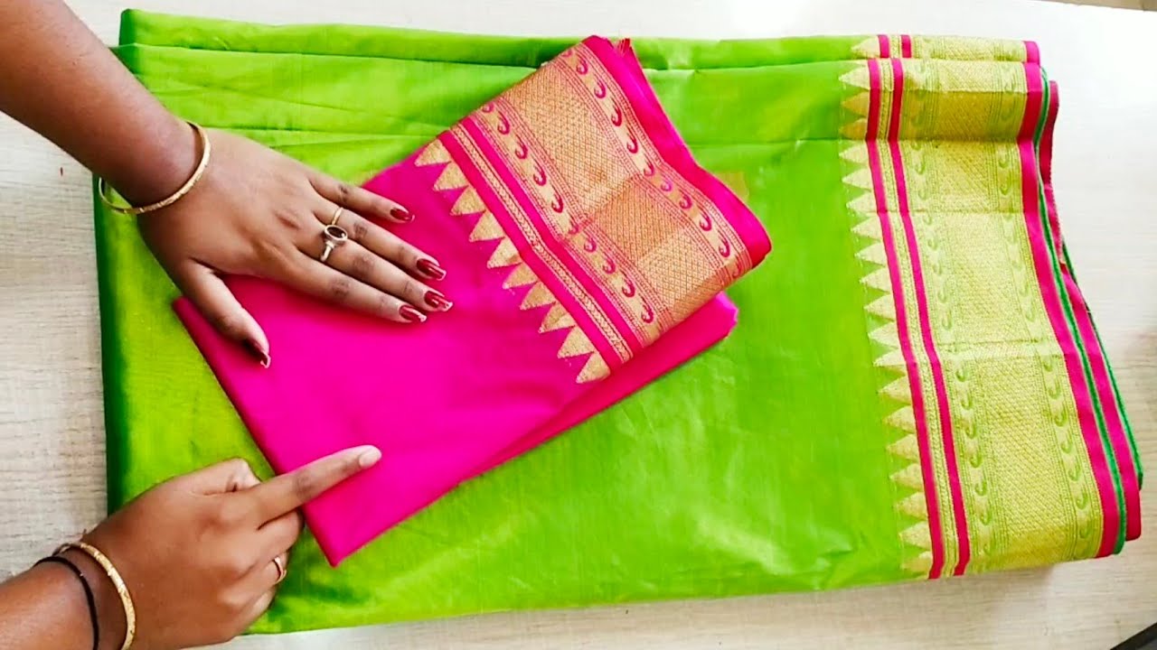 Paithani saree ki  बहुत ही खुबसुरत  Blouse design cutting and stitching