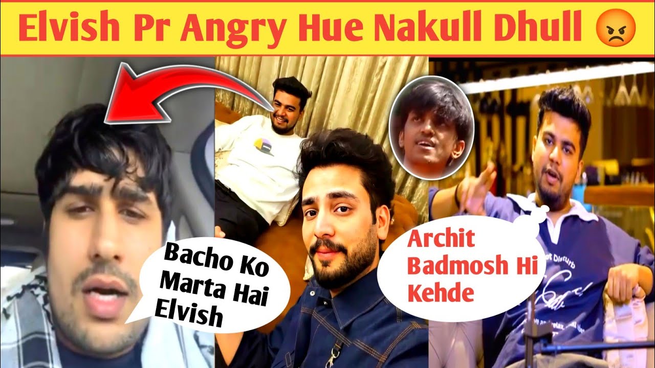 Elvish Freind Archit Pr Angry Hue Nakull Dhull | Archit Vs Maxtern Controversy | All Rounder Danish 