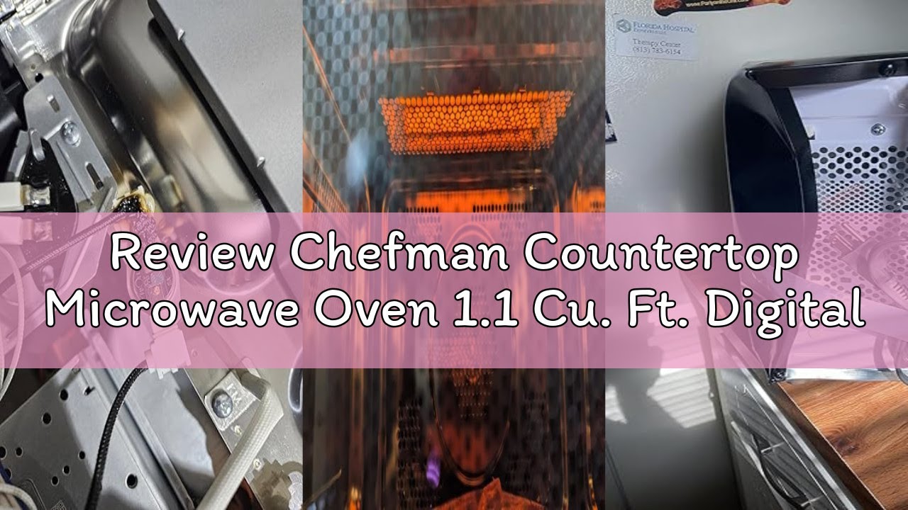 Review Chefman Countertop Microwave Oven 1.1 Cu. Ft. Digital Stainless Steel Microwave 1000 Watts wi