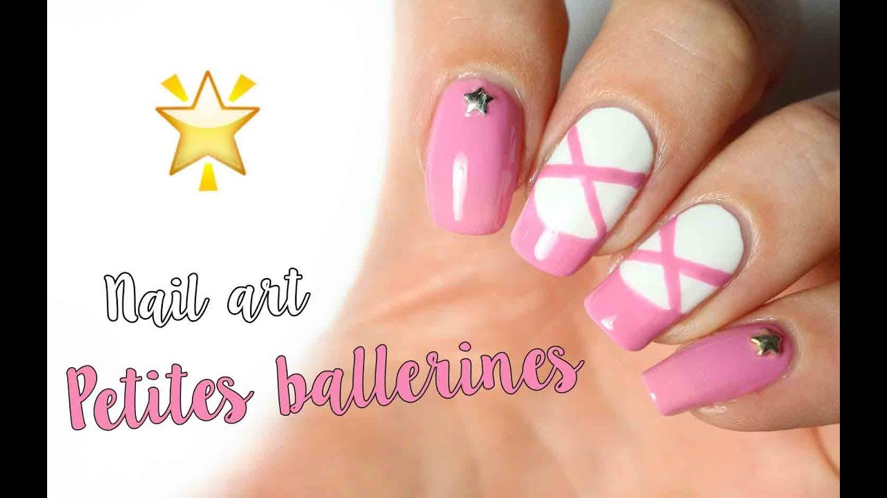 🎀  Nail art tr&egrave;s facile : Les petits chaussons de danse