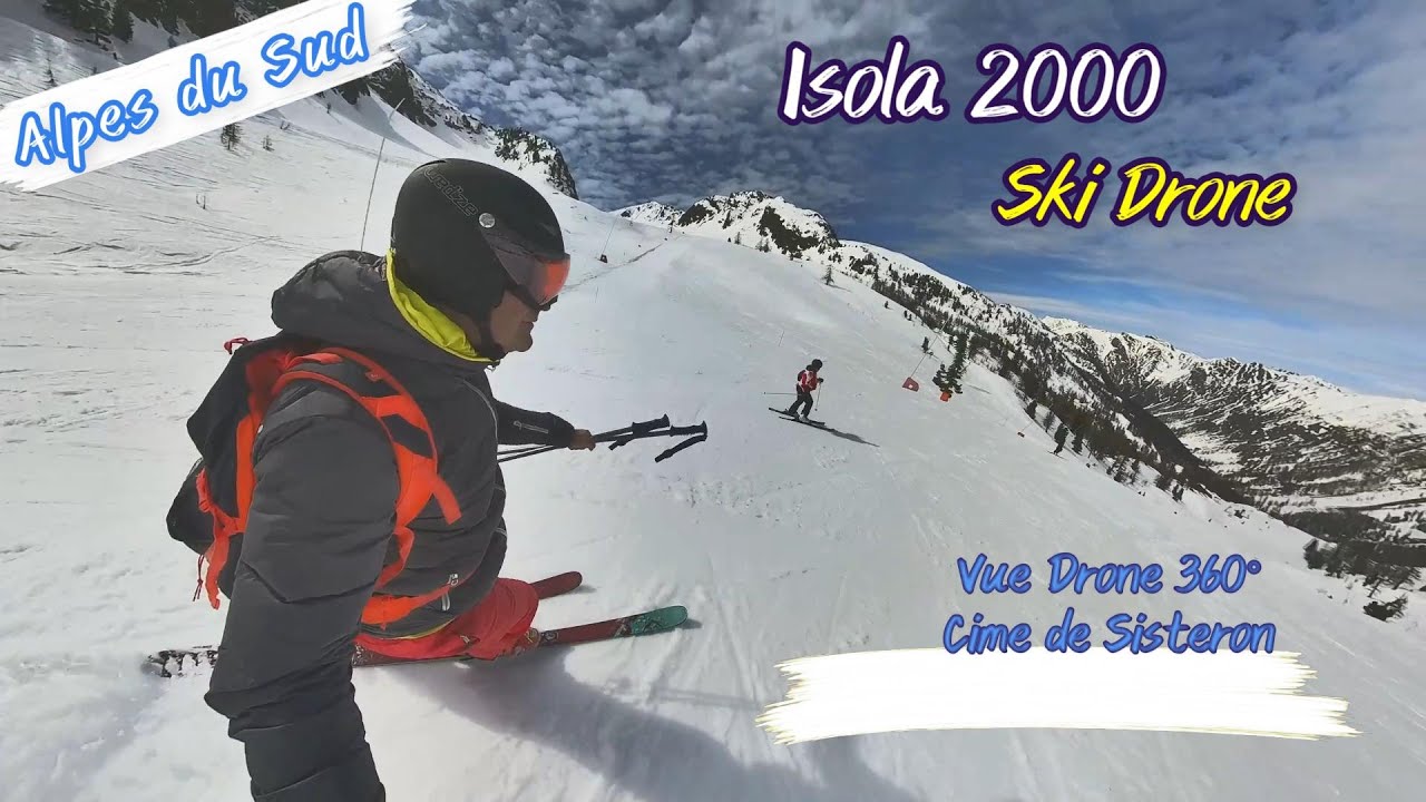 Les meilleures pistes# Isola 2000 # ski #drone  #360 #extreme #dji Rudai et Mimie