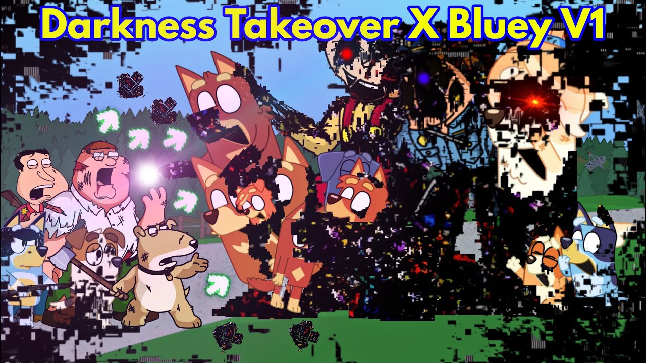 Friday Night Funkin' New Darkness Takeover X Bluey V1 | Family Guy (FNF/Mod/Pibby + Cutscene)