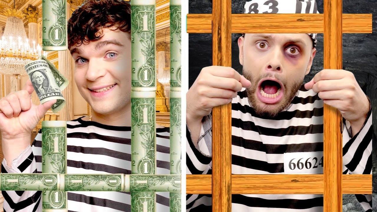 Rich Jail vs Broke Jail! Funny Situations & DIY Ideas