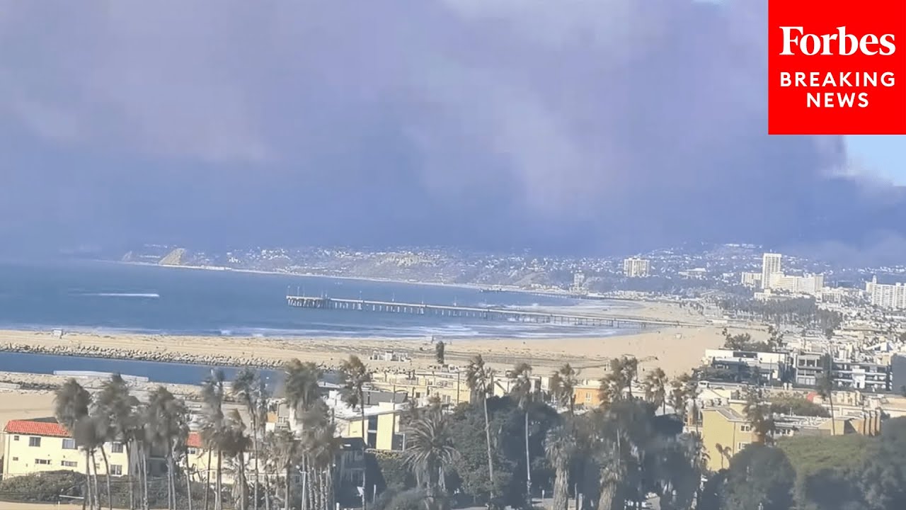 Time-Lapse Video Captures Palisades Wildfire Smoke Billowing Over Los Angeles