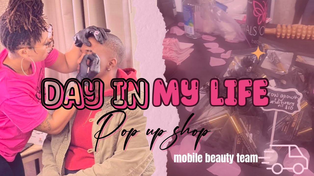 Day in the life | Travel Esthetician | Spa Pop Up Shop