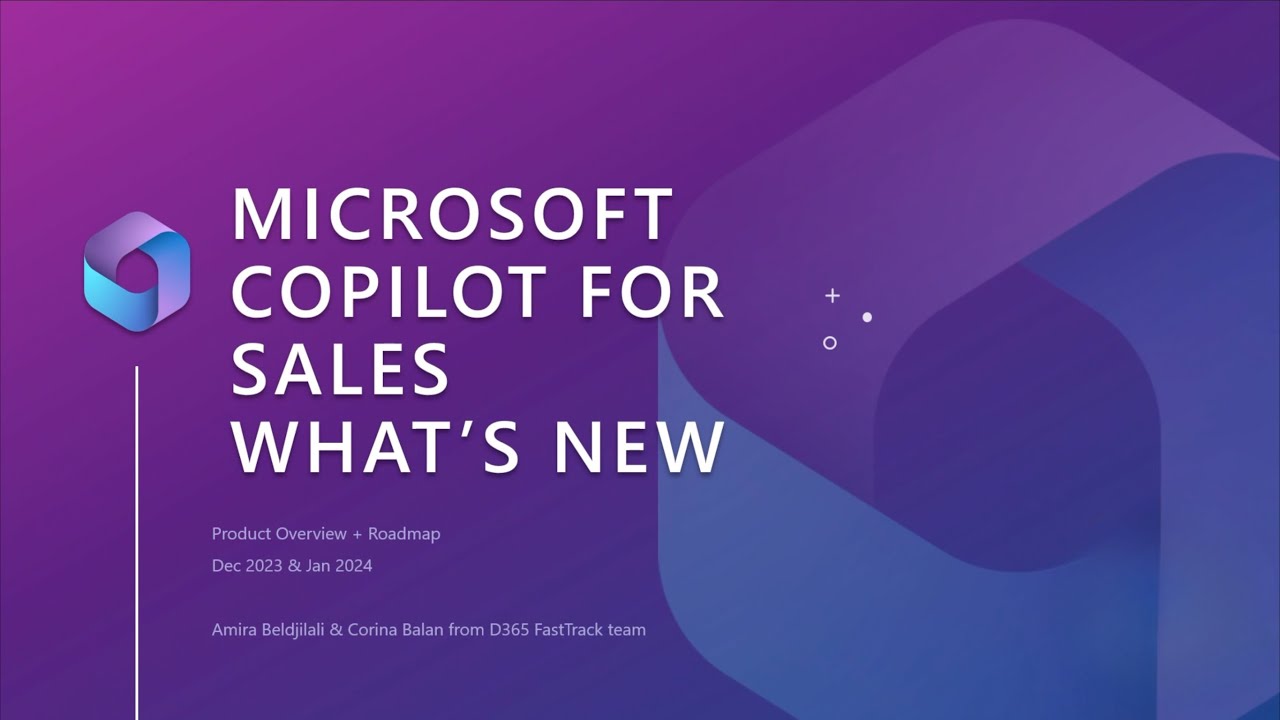 What's New in Sales Copilot - Jan 2024