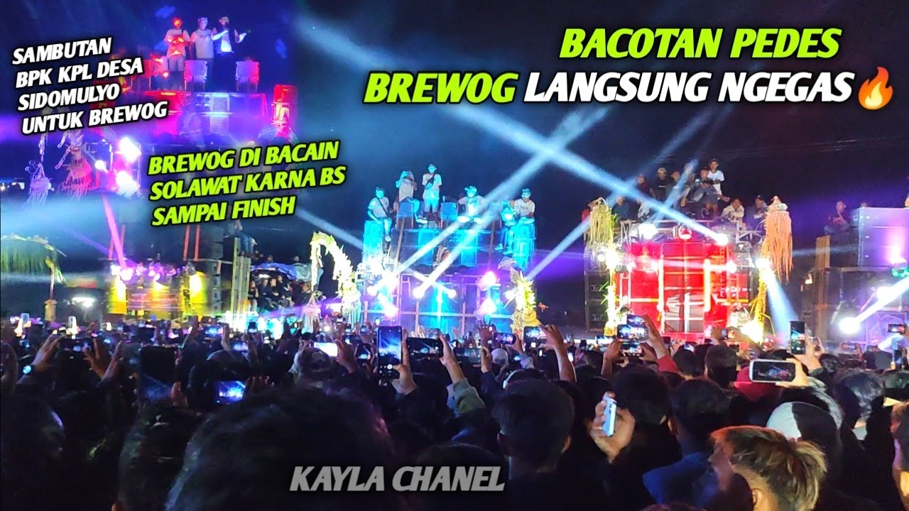 MERINDING SAMBUTAN BPK KEPALA DESA SIDOMULYO BREWOG DIBACAIN SOLAWAT !!! BACOTAN PEDES BREWOG GASPOL