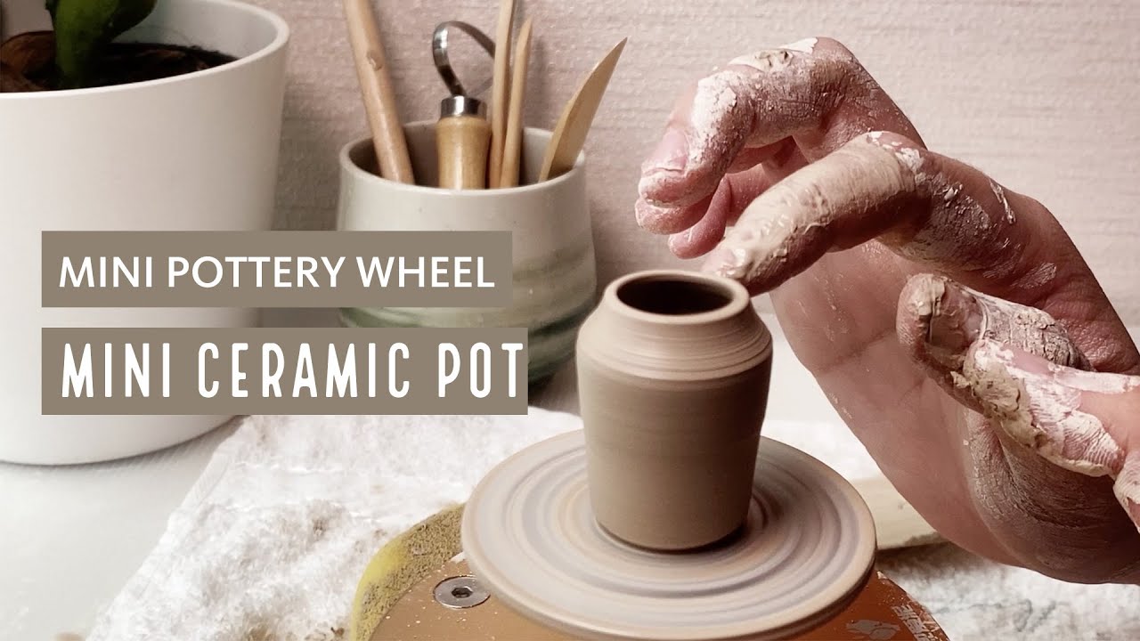 MINI POTTERY WHEEL : THROWING MINI CERAMIC POT