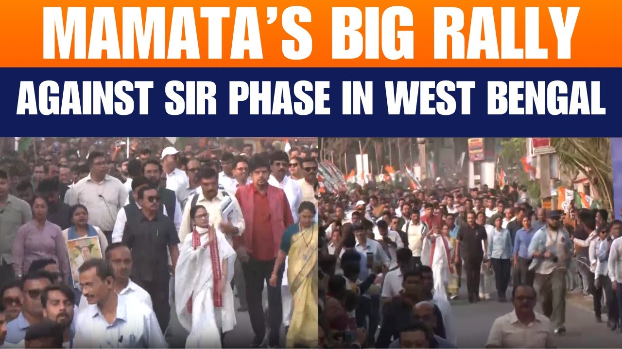 Mamata Banerjee Leads Massive Rally Against SIR Phase In Bengal | Kolkata | News9