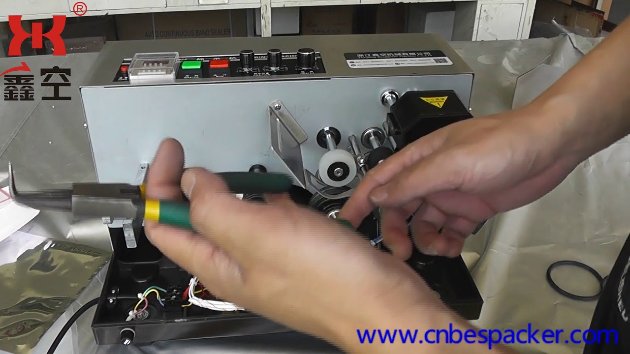 Bespacker MY-380 coding machine how to replace Gear belt & O type ring & Rubber wheel SHZD14343-018
