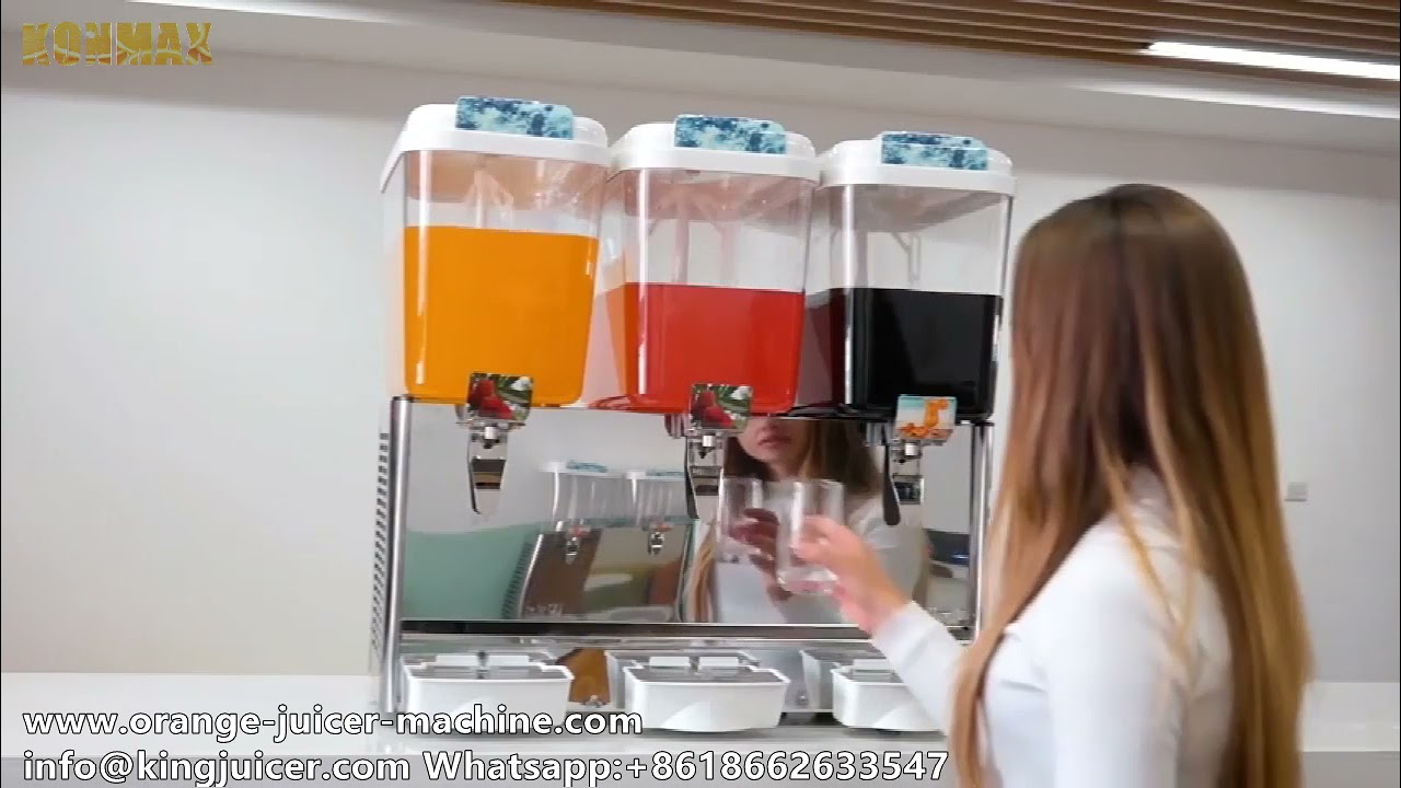Plastic Cold Drink Dispenser One Tank Thermostat Controlled