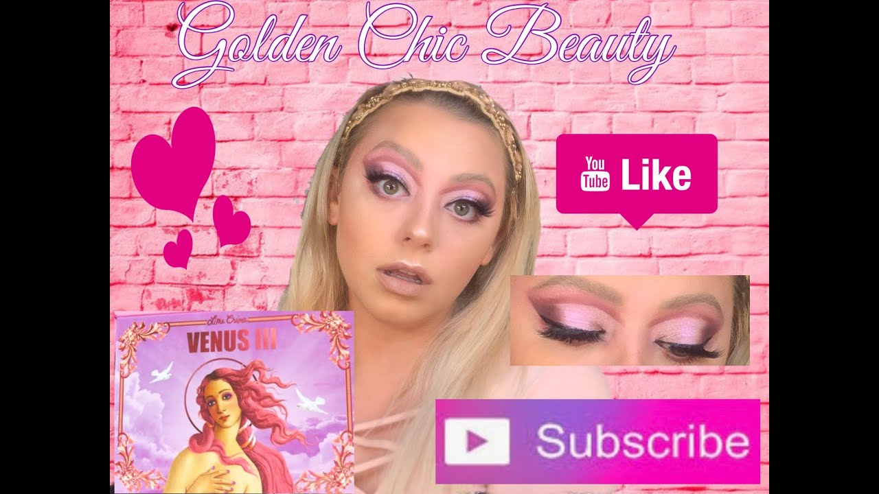 Lime Crime Venus 3 Palette Pink Metallic Shimmer Smokey Eyeshadow Look Makeup Tutorial2021 Beginners