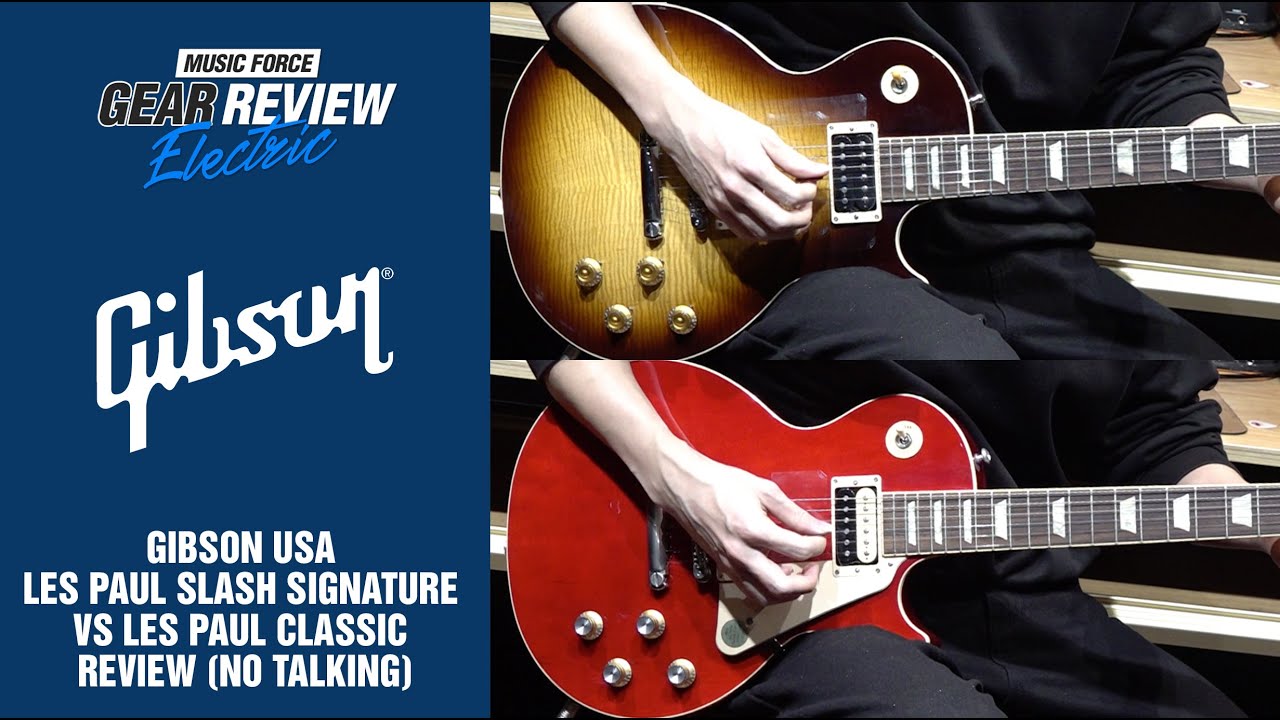Gibson USA Les Paul Slash Signature VS Les Paul Classic Review (No Talking)