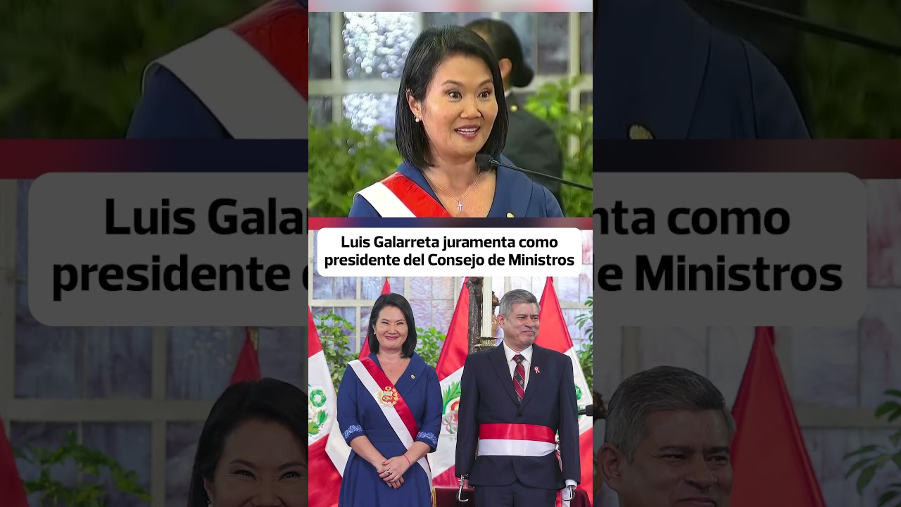 Galarreta asume como presidente del Consejo de Ministros | Gesti&oacute;n
