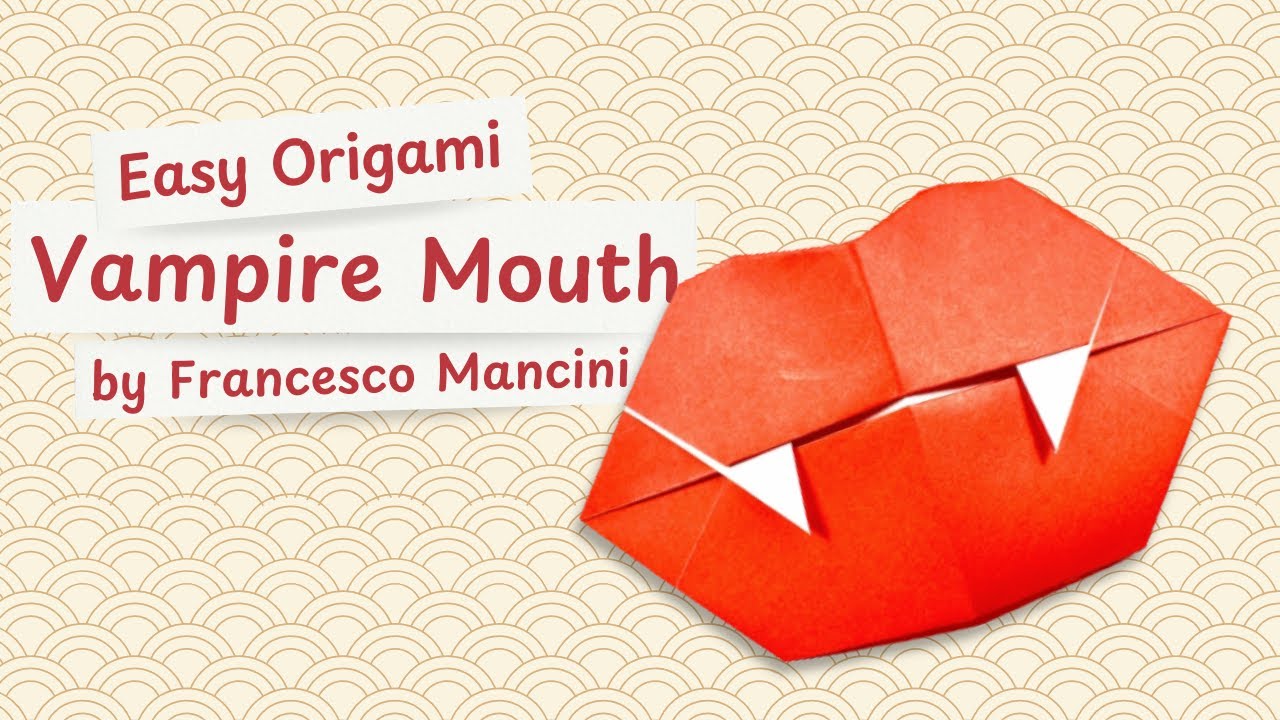 Easy Origami Vampire Mouth Tutorial 🧛 Step-by-Step Instructions