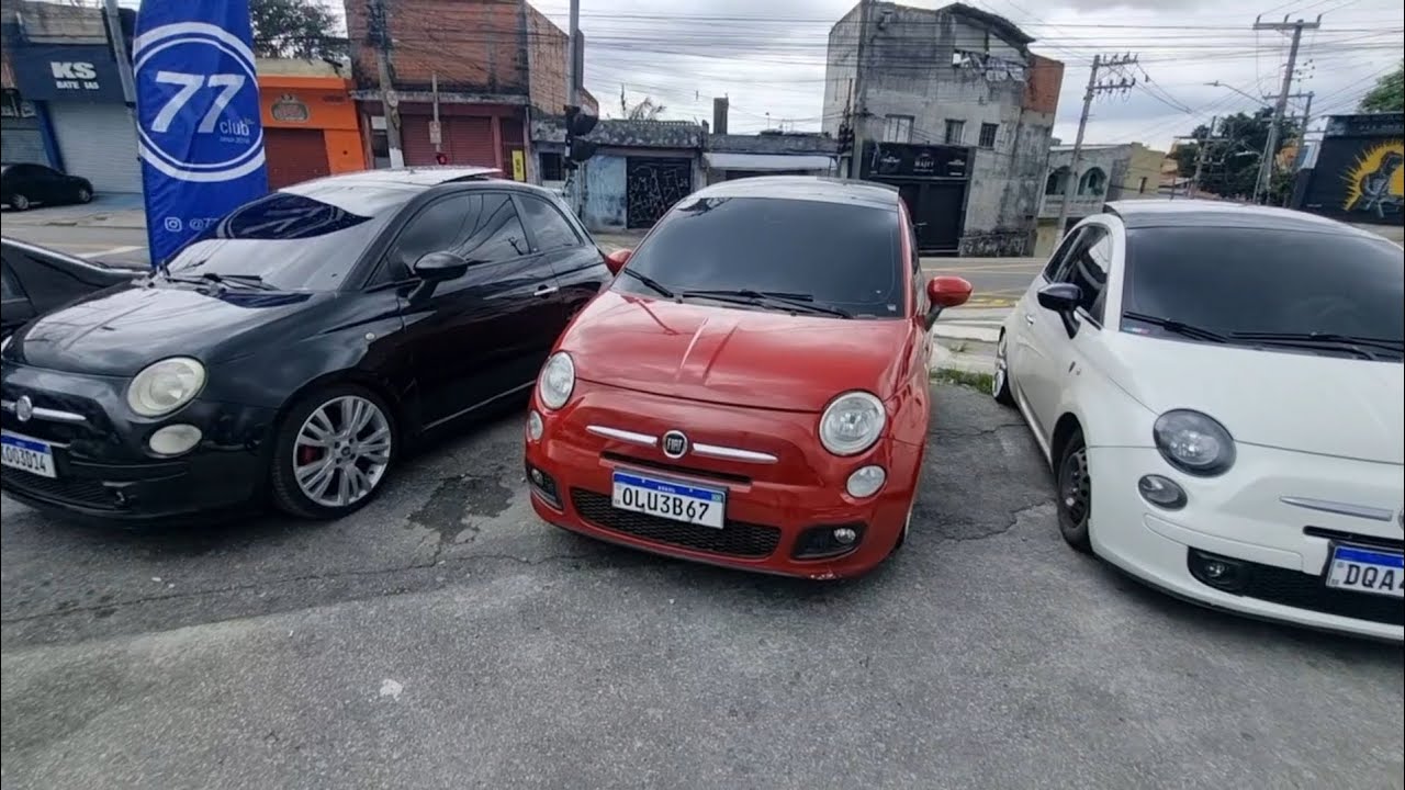 GALERA DOS  FIAT 500 REPRESENTOU NO BAIXOS DO ALMANARA. 