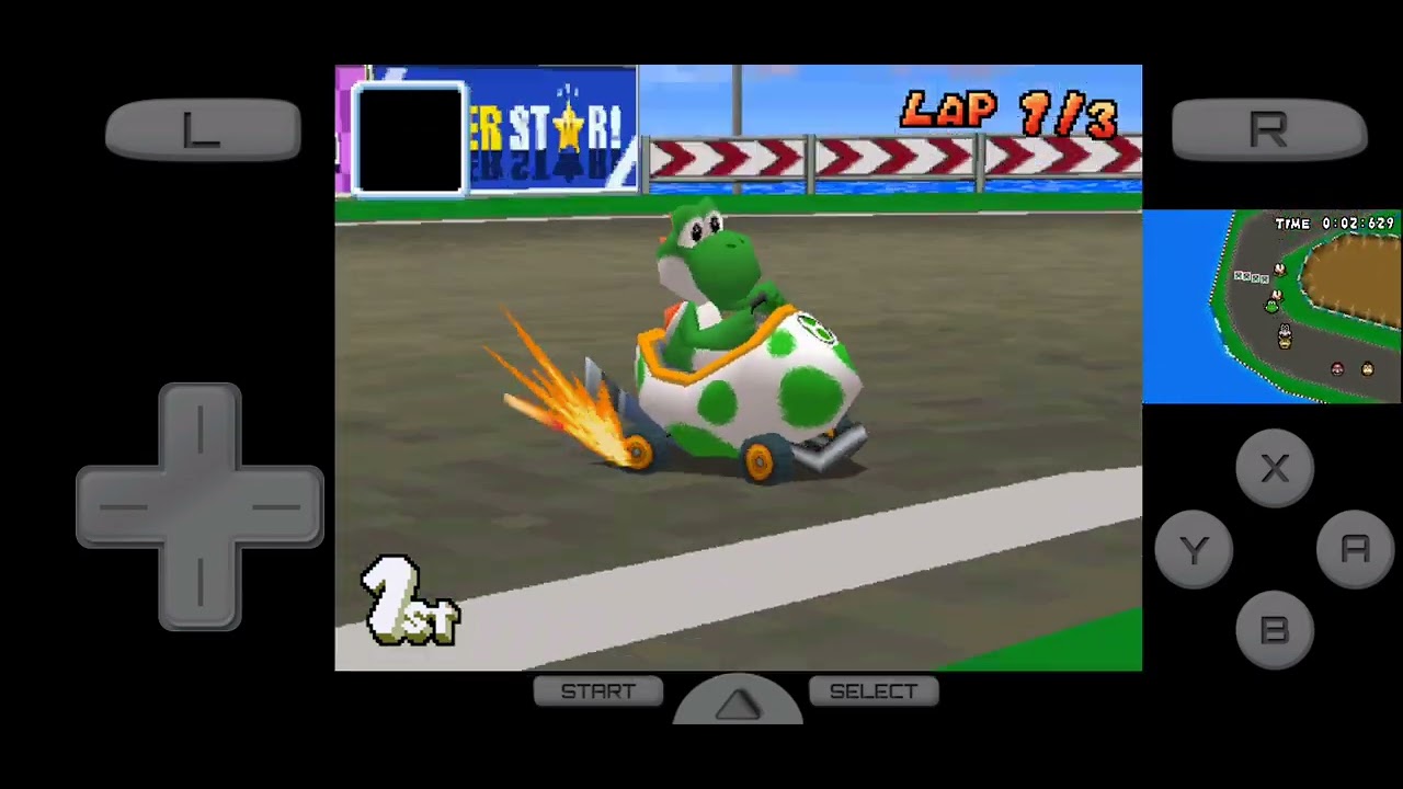 Mario Kart DS (Drastic): Lightning Cup 50cc & Staff Roll