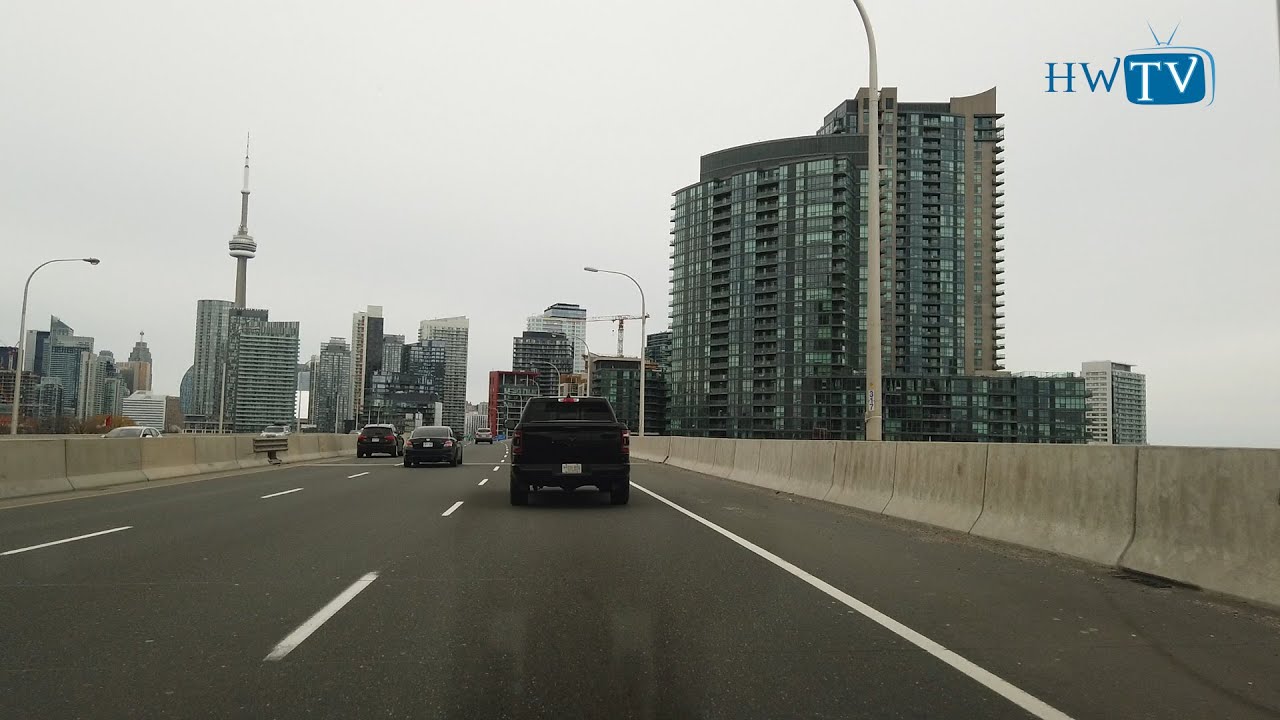 Driving To Downtown Toronto, Canada