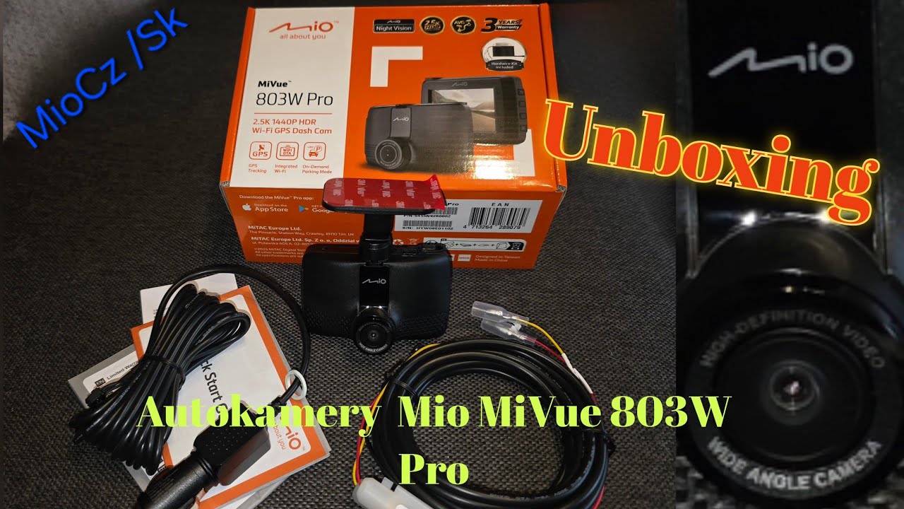 Unboxing Nové Autokamery Mio MiVue 803W Pro