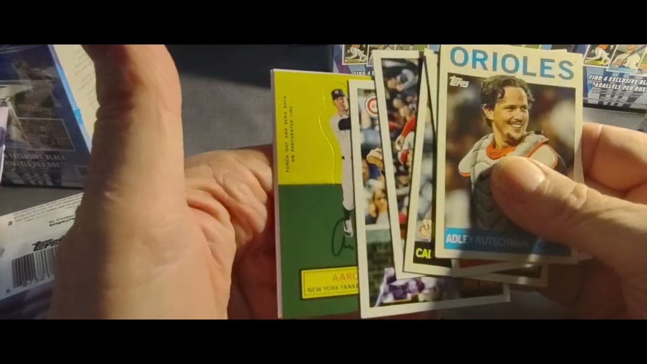 2025 Topps Archives value boxes from Walmart. I decide to open six more. Eleven boxes and one auto.