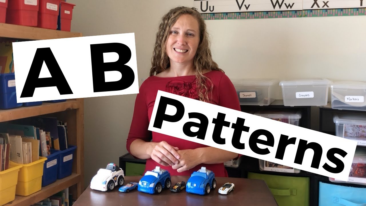 AB Patterns - Color, size, type, rhythm, and movement patterns - FUN! - Learn at home