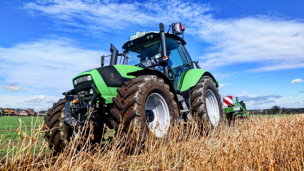 Deutz Fahr Agrotron TTV 620 & Amazone Catros 3000 am Senf einarbeiten //4K//