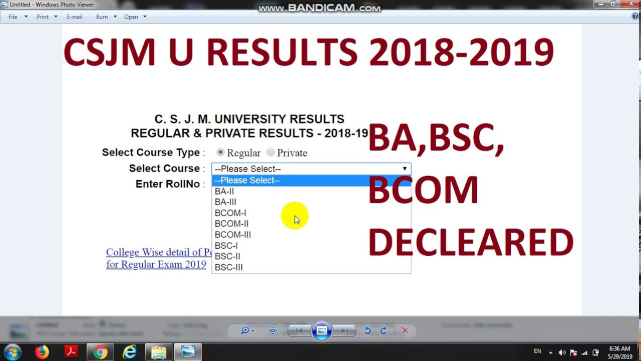 csjmu result 2019|CSJMU RESULT |#CSJMUKANPUR