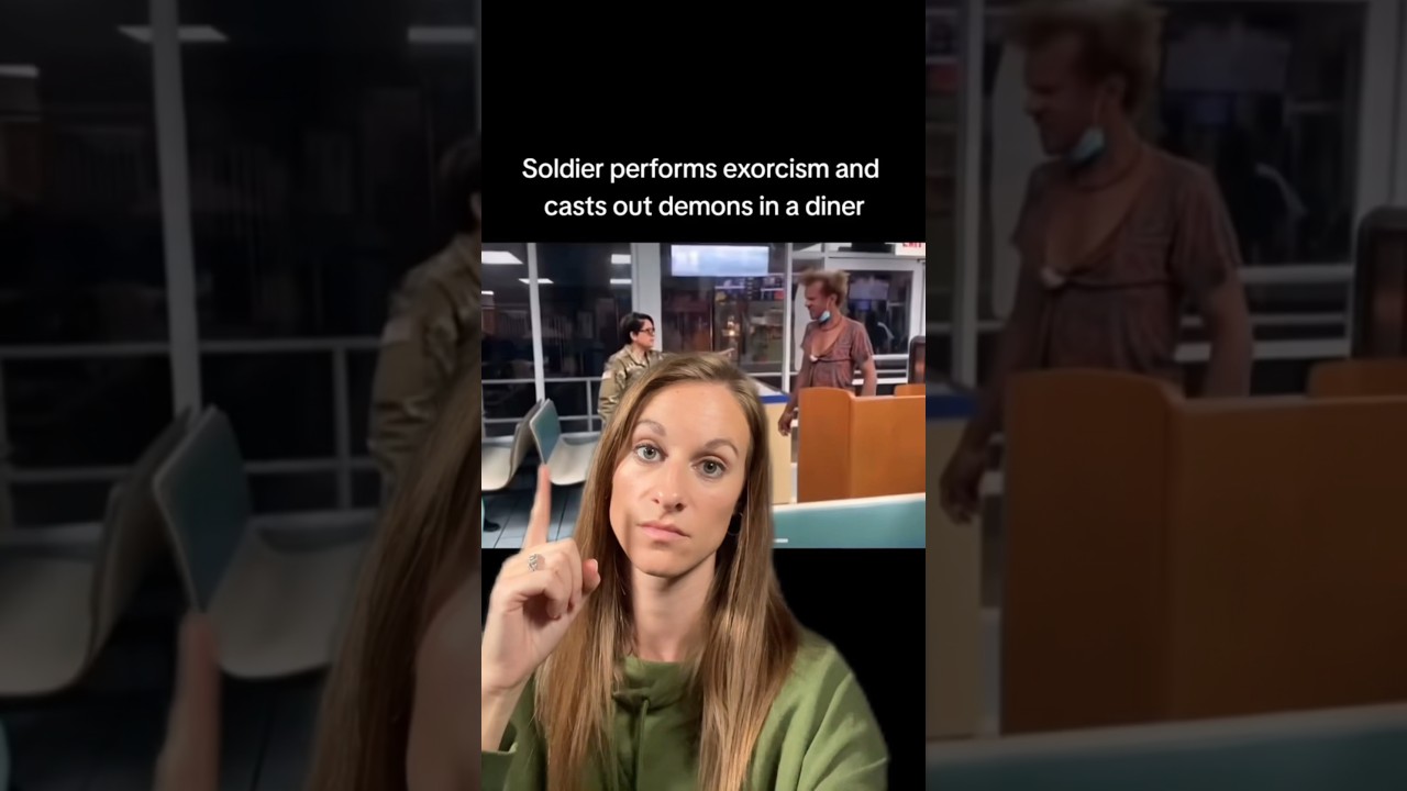U.S Soldier Casts Out DEMON!! 😱 #demons #God #bible #soldier #christian #shorts