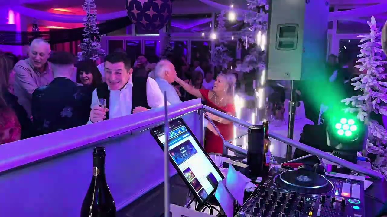 New Year’s Eve party the people were dancing like crazy 