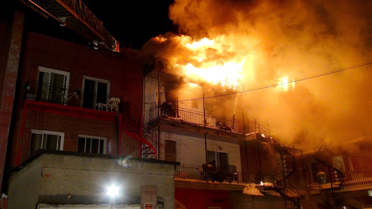 Incendie à Montréal (10-15) - 3 Janvier 2014