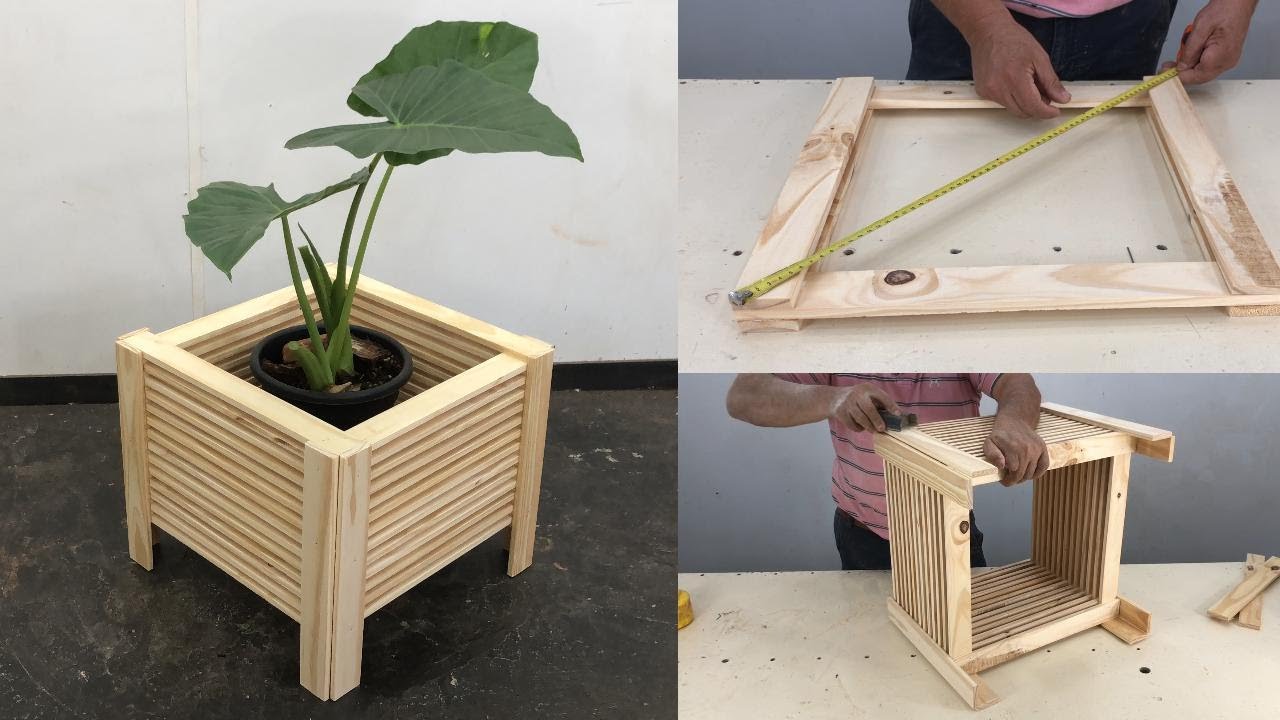 Cómo hacer un PORTAMACETERO de madera FACIL de HACER y Bonito