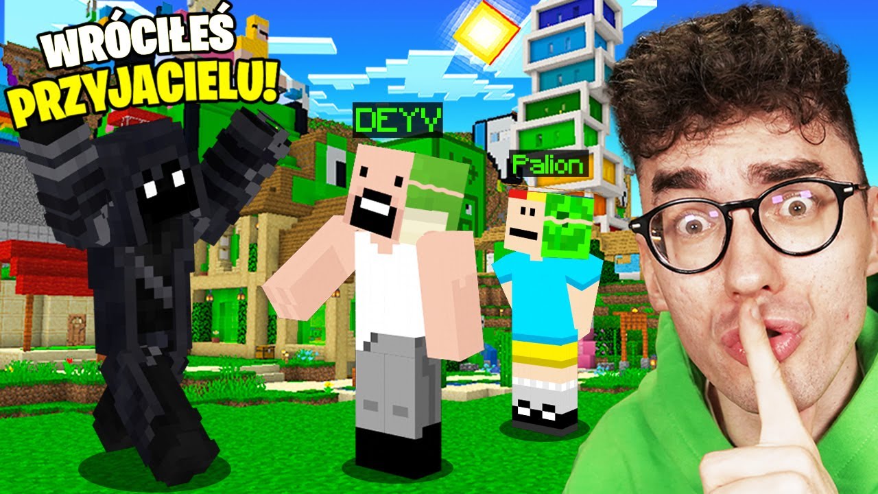 Sekretnie PODSZYWAMY SIĘ Pod KOLEGE PRZEŚLADOWCY w Minecraft!